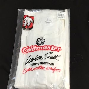 Men’s 100% cotton union suit. Some discoloration